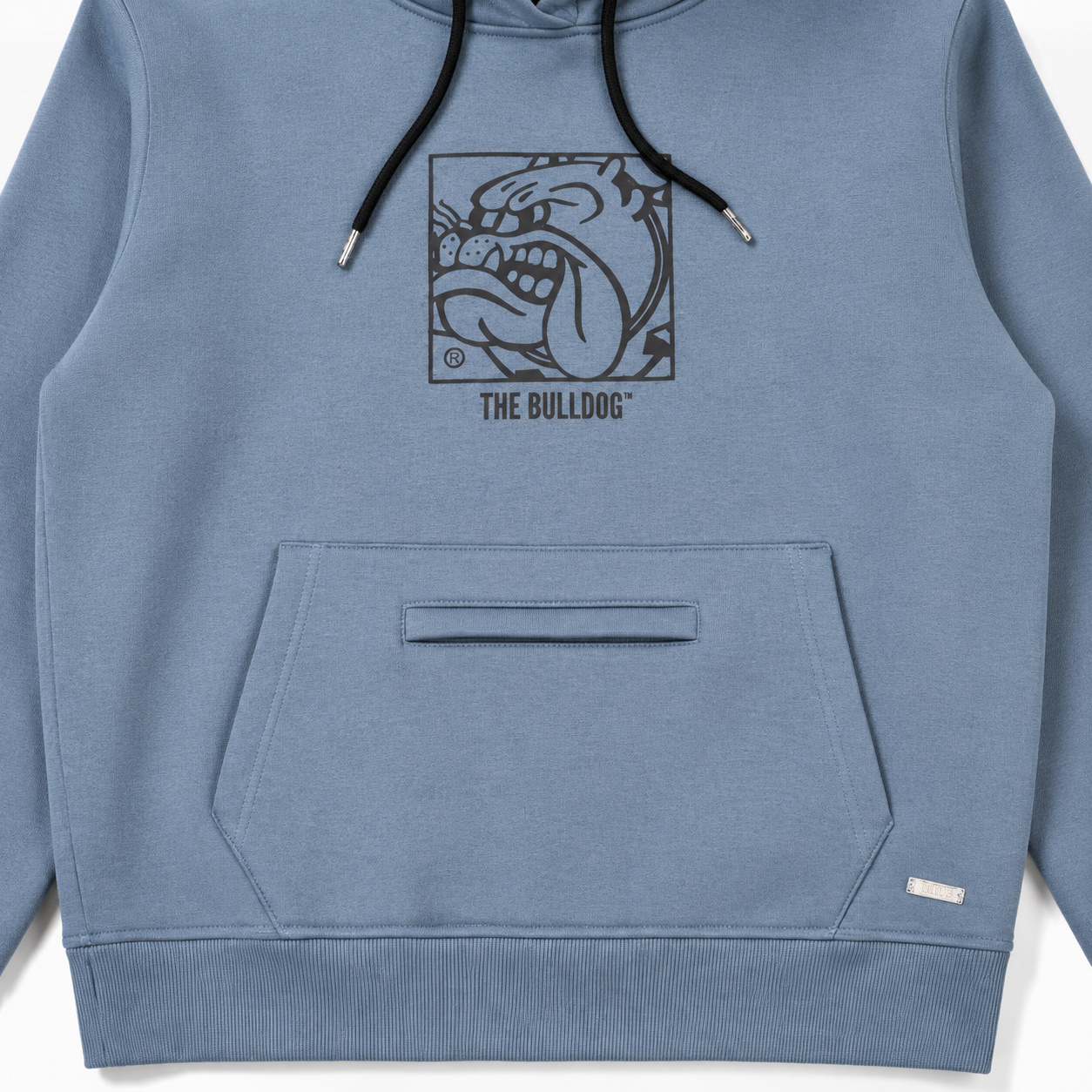 Pocket / Kangaroo Pocket Detail Image - Hoodie / Sweatshirt result for the same hoodie or sweatshirt, created using ListingReady while preserving the original colour, print, hood, drawstrings, cuffs, stitching and proportions.