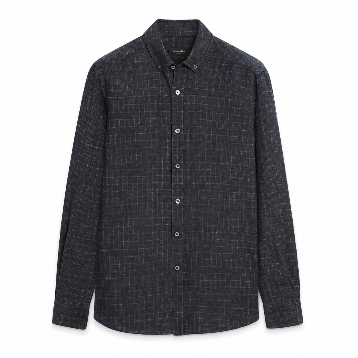 Amazon-ready main listing image of the same shirt on a pure white background, created using ListingReady while preserving the original colour, pattern, collar, buttons, sleeves, cuffs and proportions.